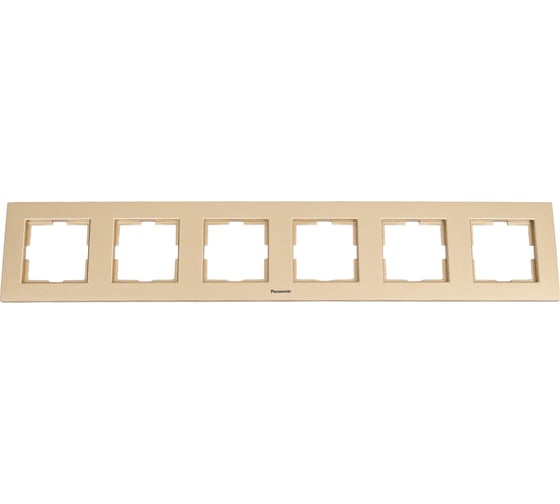 Рамка Panasonic Karre Plus 54787 6м горизонтальная бронза WKTF0806-2BR