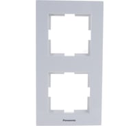 Рамка Panasonic Karre Plus 2м вертикальная белая 54826 WKTF0812-2WH