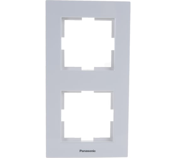 Рамка Panasonic Karre Plus 2м вертикальная белая 54826 WKTF0812-2WH