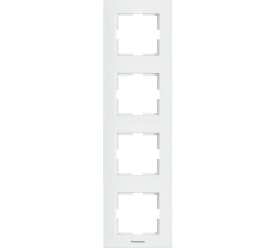 Рамка Panasonic Karre Plus 54824 4м вертикальная белая WKTF0814-2WH-RES 1