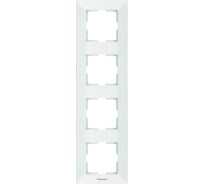 Рамка Panasonic Arkedia 54758 4м вертикальная белая WMTF0814-2WH-RES