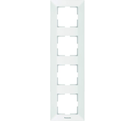 Рамка Panasonic Arkedia 54758 4м вертикальная белая WMTF0814-2WH-RES