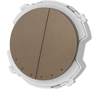 2-клавишный выключатель TDM ELECTRIC 16а 250в бронза, "байкал" SQ1819-0433