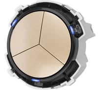 3-клавишный выключатель TDM ELECTRIC 16а 250в кнопочный Механизм шампань, "байкал" SQ1819-0526