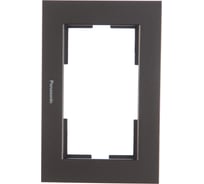 Рамка Panasonic Karre Plus 54796 для 2-й розетки темно-серый WKTF0809-2DG