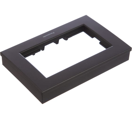 Рамка Panasonic Karre Plus 54796 для 2-й розетки темно-серый WKTF0809-2DG