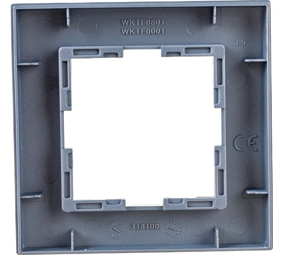 Рамка Panasonic Karre Plus 54802 1м темно-серая WKTF0801-2DG
