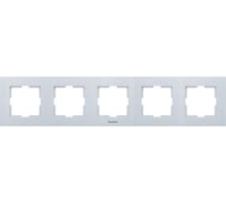 Рамка Panasonic Karre Plus 54808 5м горизонтальная серебро WKTF0805-2SL-RES
