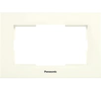 Рамка Panasonic Karre Plus 54816 для 2-й розетки крем WKTF0809-2BG-RES
