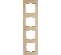 Рамка Panasonic Karre Plus 54789 4м горизонтальная бронза WKTF0804-2BR-RES