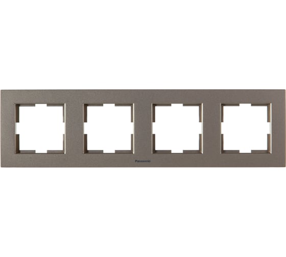 Рамка Panasonic Karre Plus 54789 4м горизонтальная бронза WKTF0804-2BR-RES