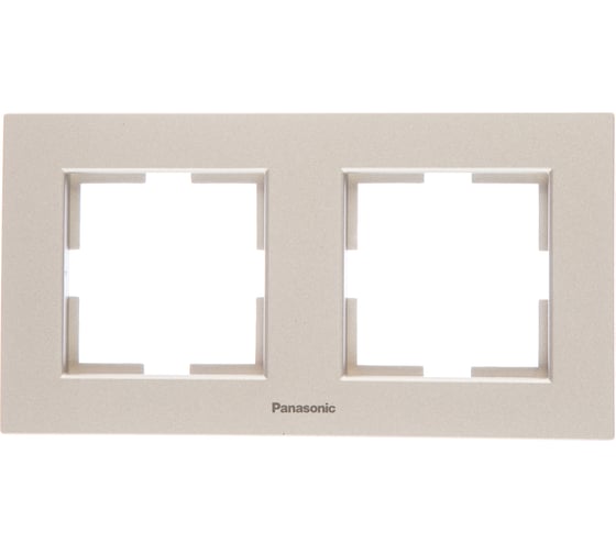 Рамка Panasonic Karre Plus 54811 2м горизонтальная серебро WKTF0802-2SL 1