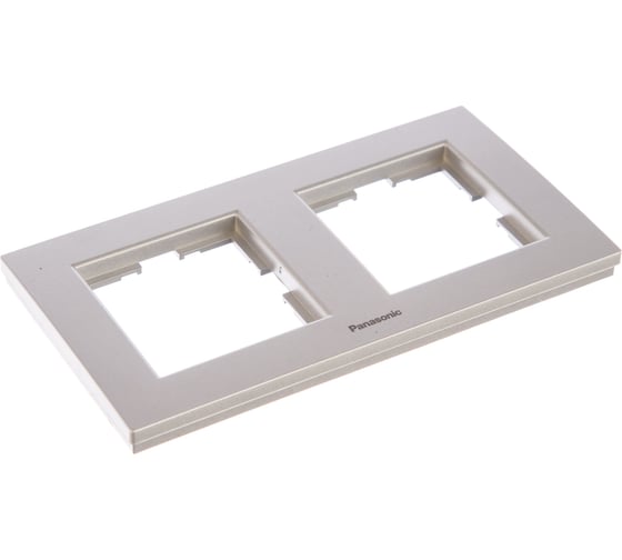Рамка Panasonic Karre Plus 54811 2м горизонтальная серебро WKTF0802-2SL