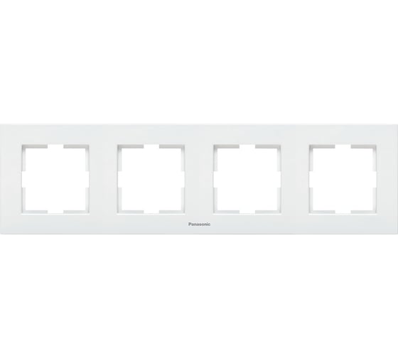 Рамка Panasonic Karre Plus 54830 4м горизонтальная белая WKTF0804-2WH