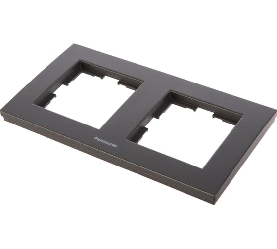 Рамка Panasonic Karre Plus 54801 2м горизонтальная темно-серая WKTF0802-2DG