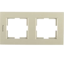 Рамка Panasonic Karre Plus 54805 2м вертикальная серебро WKTF0812-2SL-RES