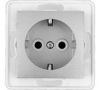 Механизм розетки Aling-conel PRESTIGE с заземлением 16A 250V серебряная /арт. / 6030.S