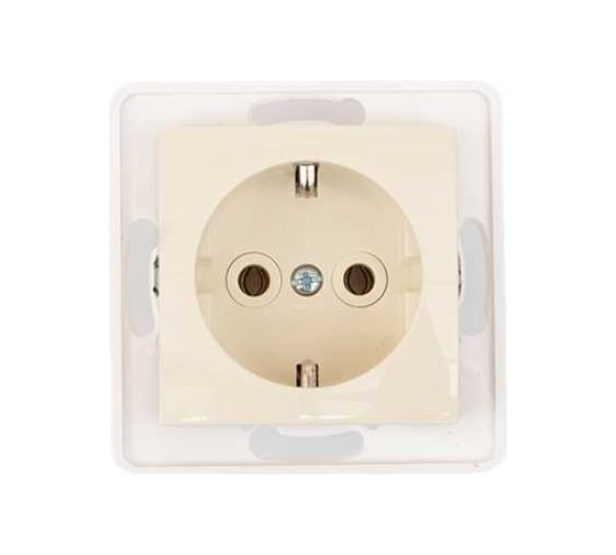Механизм розетки Aling-conel PRESTIGE /набор 3 шт./ с заземлением 16A 250V кремовая /арт. / 6030.9 Н3