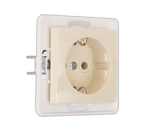 Механизм розетки Aling-conel PRESTIGE /набор 5 шт./ с заземлением 16A 250V кремовая /арт. / 6030.9 Н5