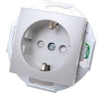 Механизм розетки Aling-conel PRESTIGE с заземлением с защитными шторками керамическое основание 16A 250V серебряная /арт. / 6001.S