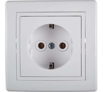 Розетка Aling-conel PRESTIGE с заземлением керамическое основание 16A 250V белая /арт. / 600.00