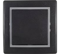 Проходной 1-клавишный выключатель Aling-conel PRESTIGE 10AX 250V графит-серый-графит /арт. / 607.212