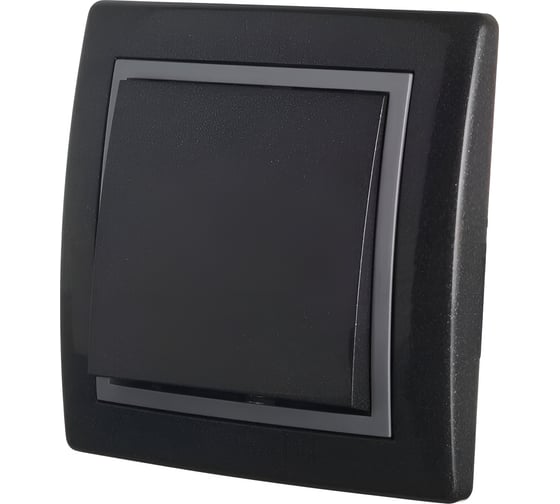 Проходной 1-клавишный выключатель Aling-conel PRESTIGE 10AX 250V графит-серый-графит /арт. / 607.212