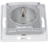 Механизм розетки Aling-conel PRESTIGE с заземлением с крышкой 16A 250V серебряная /арт. / 6033.S