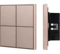 Кнопочная панель INTELLIGENT ARLIGHT KNX-304-23-IN Champagne IARL, IP20, металл 039669