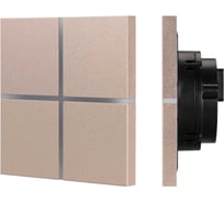 Сенсорная панель INTELLIGENT ARLIGHT KNX-304-13-IN Champagne IARL, IP20, металл 039670