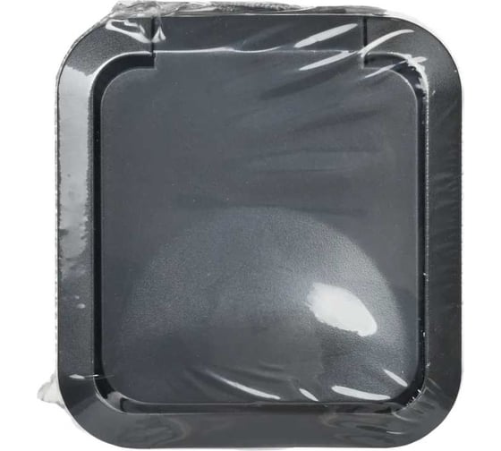 Розетка IEK Tors 1-я с з/к кр. 16а ip55 ts120 графит TS-R16-16-55-K53