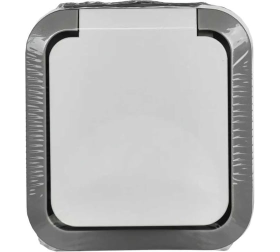 Розетка IEK Tors 1-я с з/к кр. 16а ip55 ts220 белый TS-R16-16-55-K41