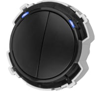 Выключатель TDM ELECTRIC 2-кл. 16а 250в проходной кнопочный механизм агат, "байкал" SQ1819-0225