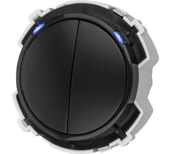 Выключатель TDM ELECTRIC 2-кл. 16а 250в проходной кнопочный механизм агат, "байкал" SQ1819-0225