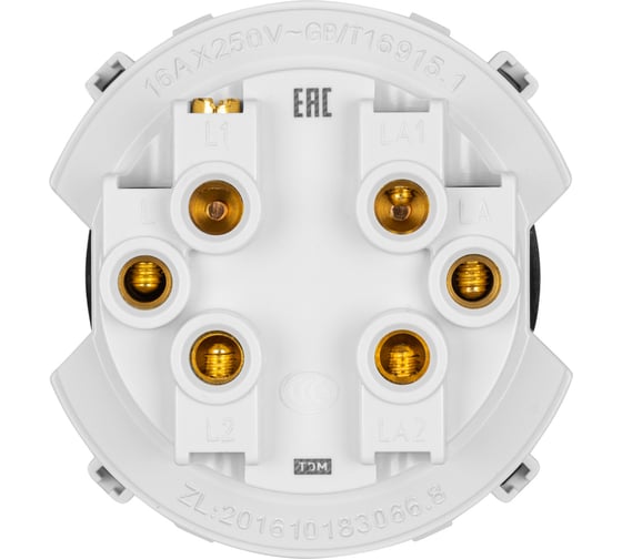 Выключатель TDM ELECTRIC 2-кл. 16а 250в проходной кнопочный механизм агат, "байкал" SQ1819-0225