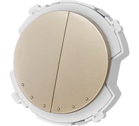 Выключатель TDM ELECTRIC 2-кл. 16а 250в проходной шампань, "байкал" SQ1819-0534