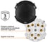 Выключатель TDM ELECTRIC 3-кл. 16а 250в проходной кнопочный механизм агат, "байкал" SQ1819-0227 3