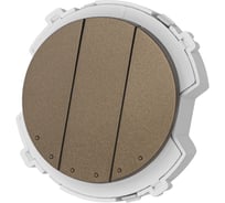 Выключатель TDM ELECTRIC 3-кл. 16а 250в проходной бронза, "байкал" SQ1819-0436