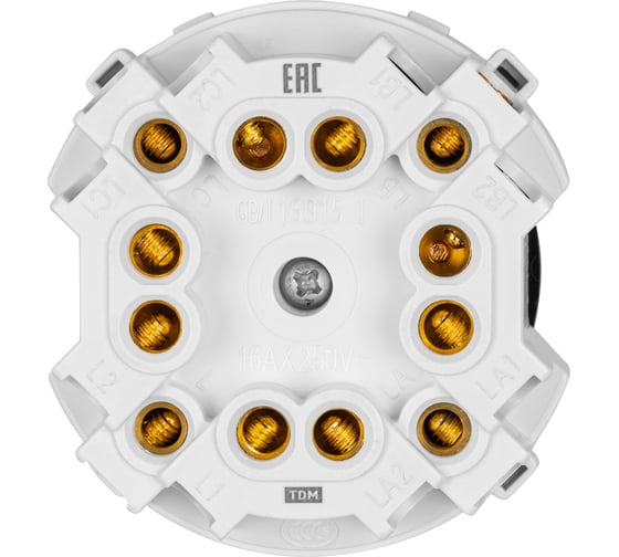 Выключатель TDM ELECTRIC 4-кл. 16а 250в проходной кнопочный механизм агат, "байкал" SQ1819-0229