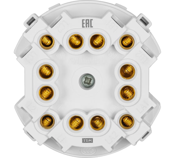 Выключатель TDM ELECTRIC 4-кл. 16а 250в проходной кнопочный механизм платина, "байкал" SQ1819-0329