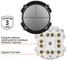Выключатель TDM ELECTRIC 4-кл. 16а 250в проходной кнопочный механизм платина, "байкал" SQ1819-0329 3