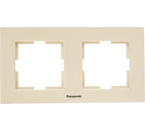 Рамка Panasonic Karre Plus 2м горизонтальная крем 54821 WKTF0802-2BG