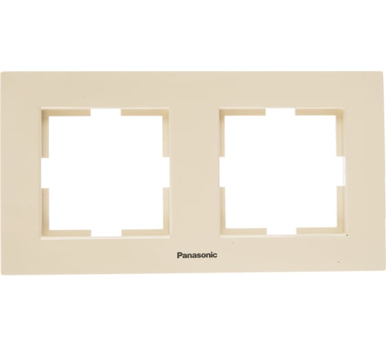 Рамка Panasonic Karre Plus 2м горизонтальная крем 54821 WKTF0802-2BG