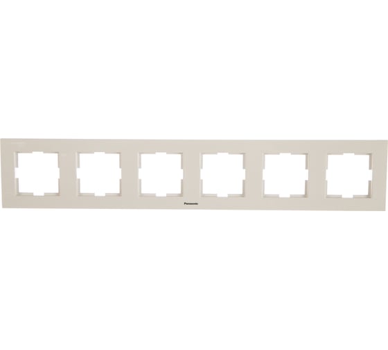 Рамка Panasonic Karre Plus 54828 6м горизонтальная белая WKTF0806-2WH 1
