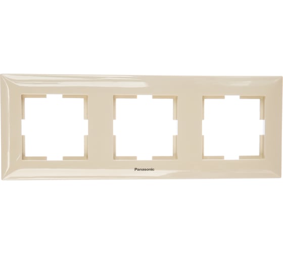 Рамка Panasonic Arkedia 54738 3м горизонтальная крем WMTF0803-2BG-RES