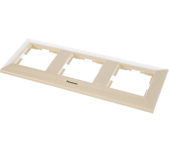 Рамка Panasonic Arkedia 54738 3м горизонтальная крем WMTF0803-2BG-RES