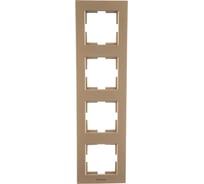 Рамка Panasonic Karre Plus 54783 4м вертикальная бронза WKTF0814-2BR-RES