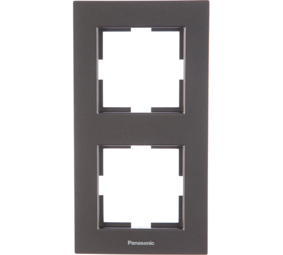 Рамка Panasonic Karre Plus 54795 2м вертикальная темно-серая WKTF0812-2DG-RES