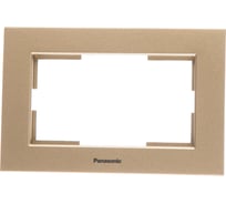 Рамка Panasonic Karre Plus для 2-й розетки бронза 54786 WKTF0809-2BR