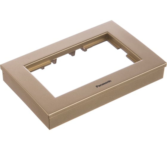 Рамка Panasonic Karre Plus для 2-й розетки бронза 54786 WKTF0809-2BR